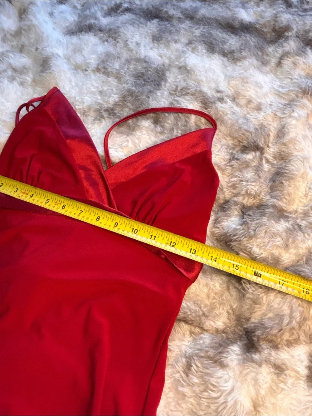 Vintage Y2K Wet Seal Red Satin-Trim Slip Dress